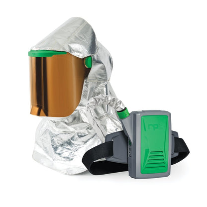 Z-Link Radiant Heat Respirator Helmet - PAPR, Aluminized Cape, NIOSH Certified Protection for Foundries and Glass Mfr - RPB Safety