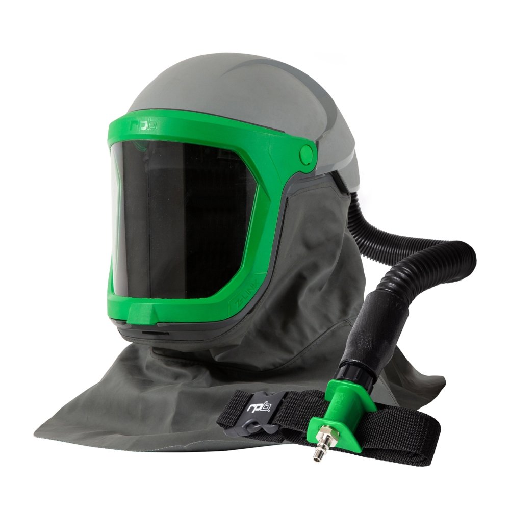 Z-Link Respirator Helmet - PAPR or Supplied Air, Adjustable Fit Comfort, Wide Field of View, Versatile NIOSH Certified Respiratory Protection - RPB