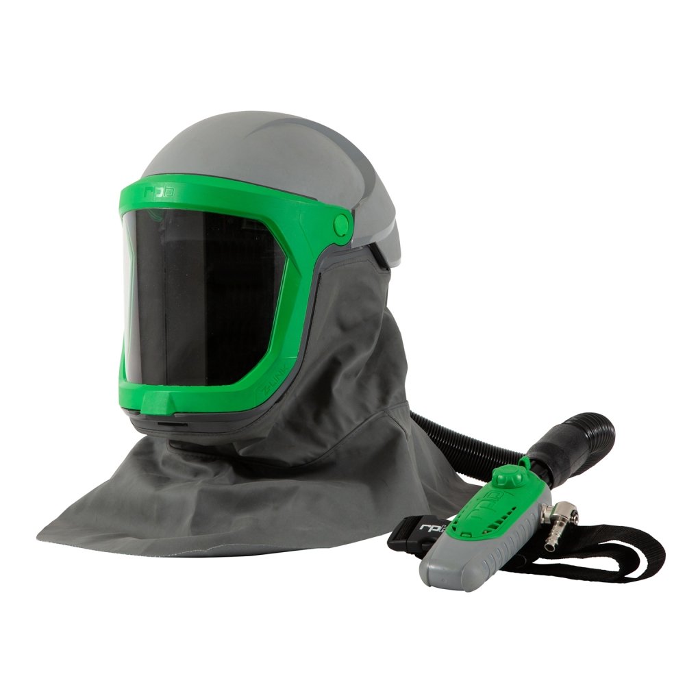 Z-Link Respirator Helmet - PAPR or Supplied Air, Adjustable Fit Comfort, Wide Field of View, Versatile NIOSH Certified Respiratory Protection - RPB