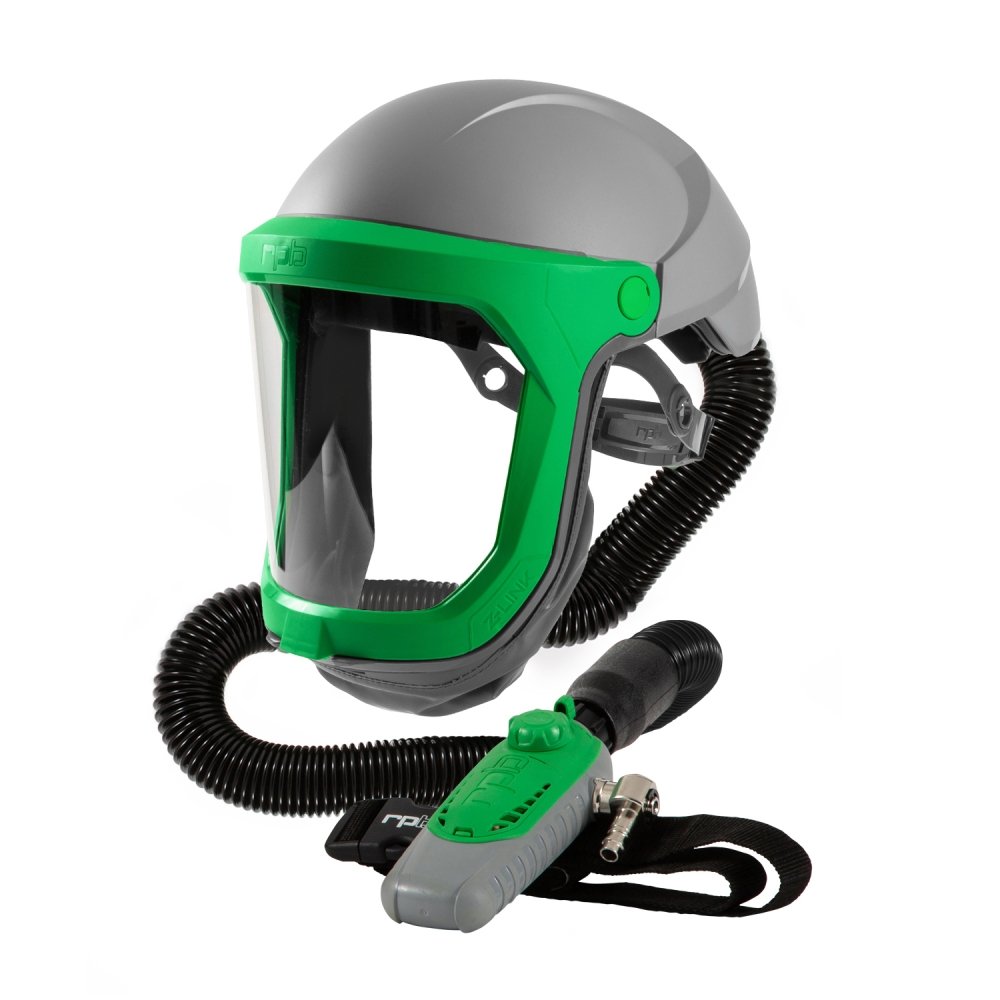 Z-Link Respirator Helmet - PAPR or Supplied Air, Adjustable Fit Comfort, Wide Field of View, Versatile NIOSH Certified Respiratory Protection - RPB